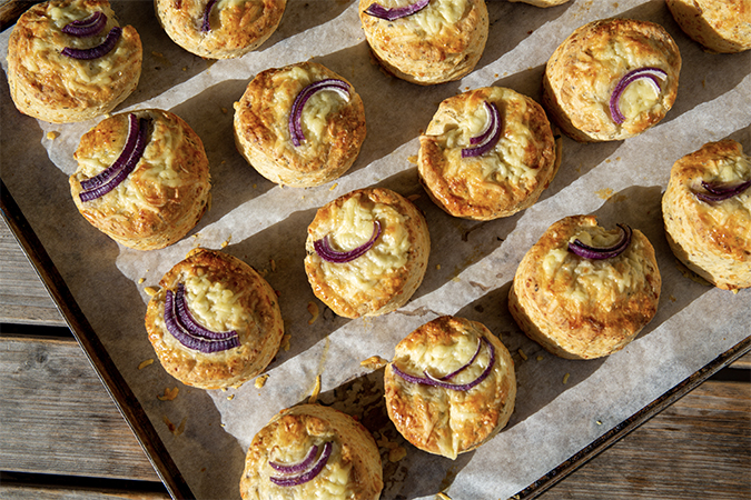 Cheddar, Sage and Onion Scones | Small Batch Bakes